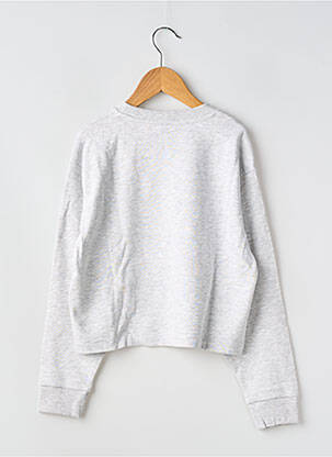 Sweat-shirt sérigraphie floquée manches longues gris VERO MODA fille
