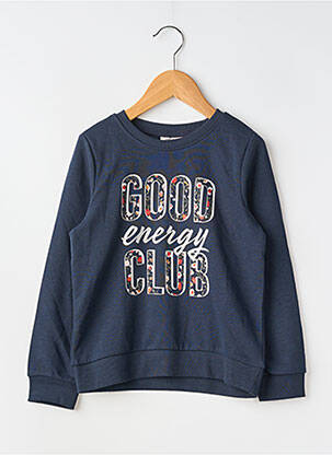 Sweat-shirt manches longues manches longues bleu ONLY fille
