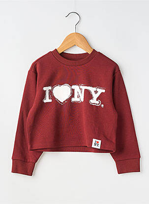 Sweat-shirt manches longues manches longues rouge VERO MODA fille