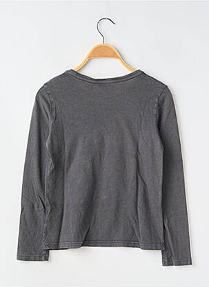 T-shirt coupe cintrée manches longues gris IKKS fille