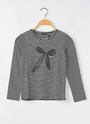 T-shirt coupe cintrée sans manche noir IKKS fille