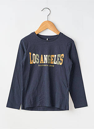 T-shirt coupe cintrée manches longues bleu NAME IT fille