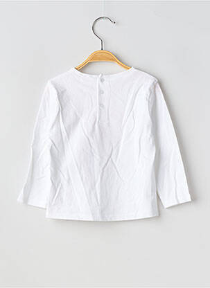 T-shirt coupe cintrée manches longues blanc CARREMENT BEAU fille