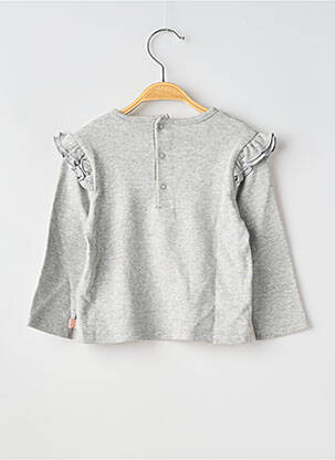 T-shirt coupe cintrée manches longues gris CARREMENT BEAU fille