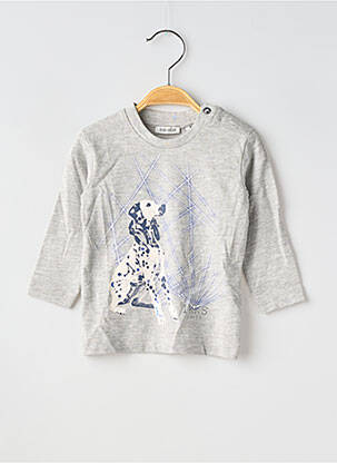 T-shirt coupe cintrée manches longues gris IKKS fille