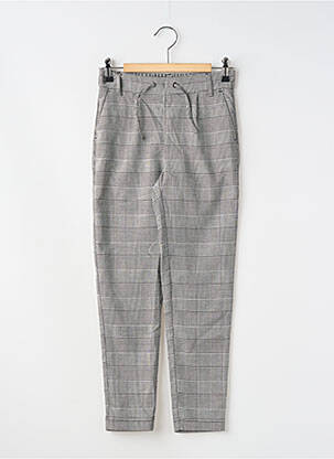 Pantalon droit resserrée sur le bas taille ajustable gris ONLY fille
