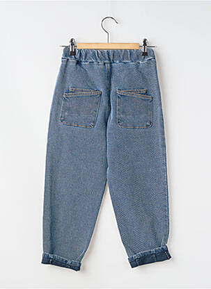 Pantalon droit resserrée sur le bas taille ajustable bleu LIL'ATELIER fille