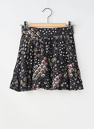 Jupe mi-longue taille normale noir GARCIA fille
