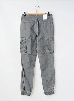 Pantalon cargo tissage popeline taille ajustable gris NAME IT garçon
