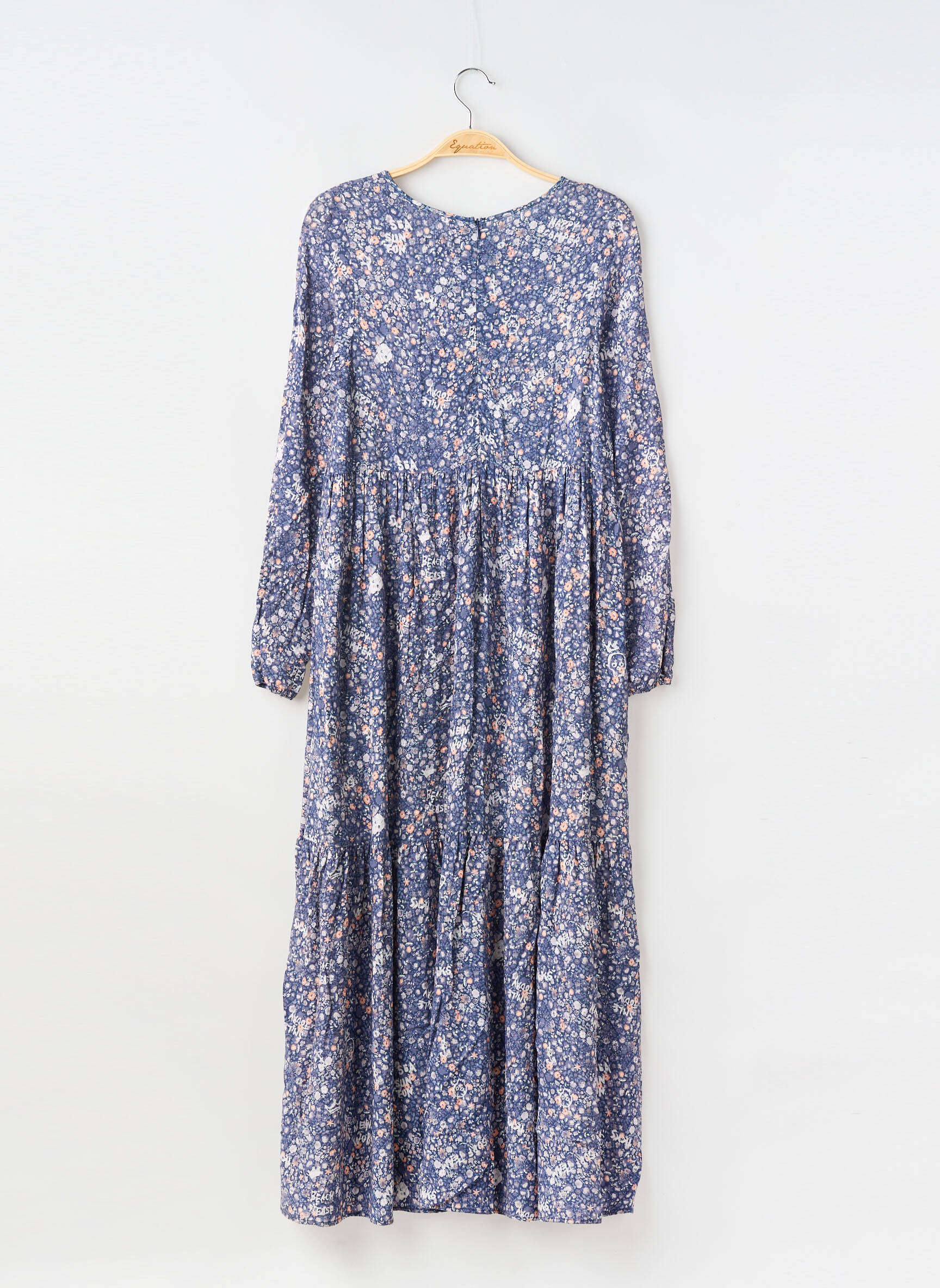 Robe longue manches longues manches longues violet IKKS fille