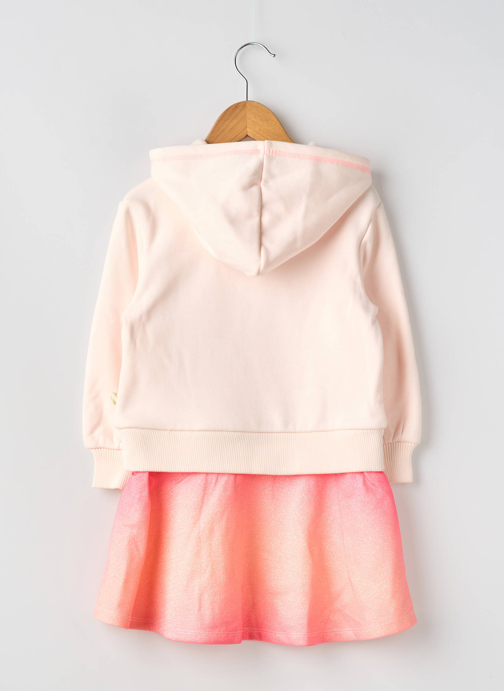 Robe mi-longue coupe évasée manches longues rose BILLIEBLUSH fille