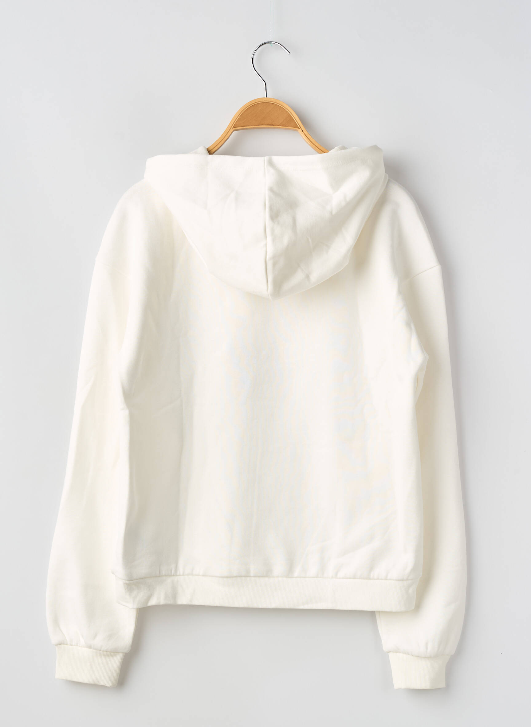 Sweat-shirt à capuche stretch manches longues beige ONLY fille