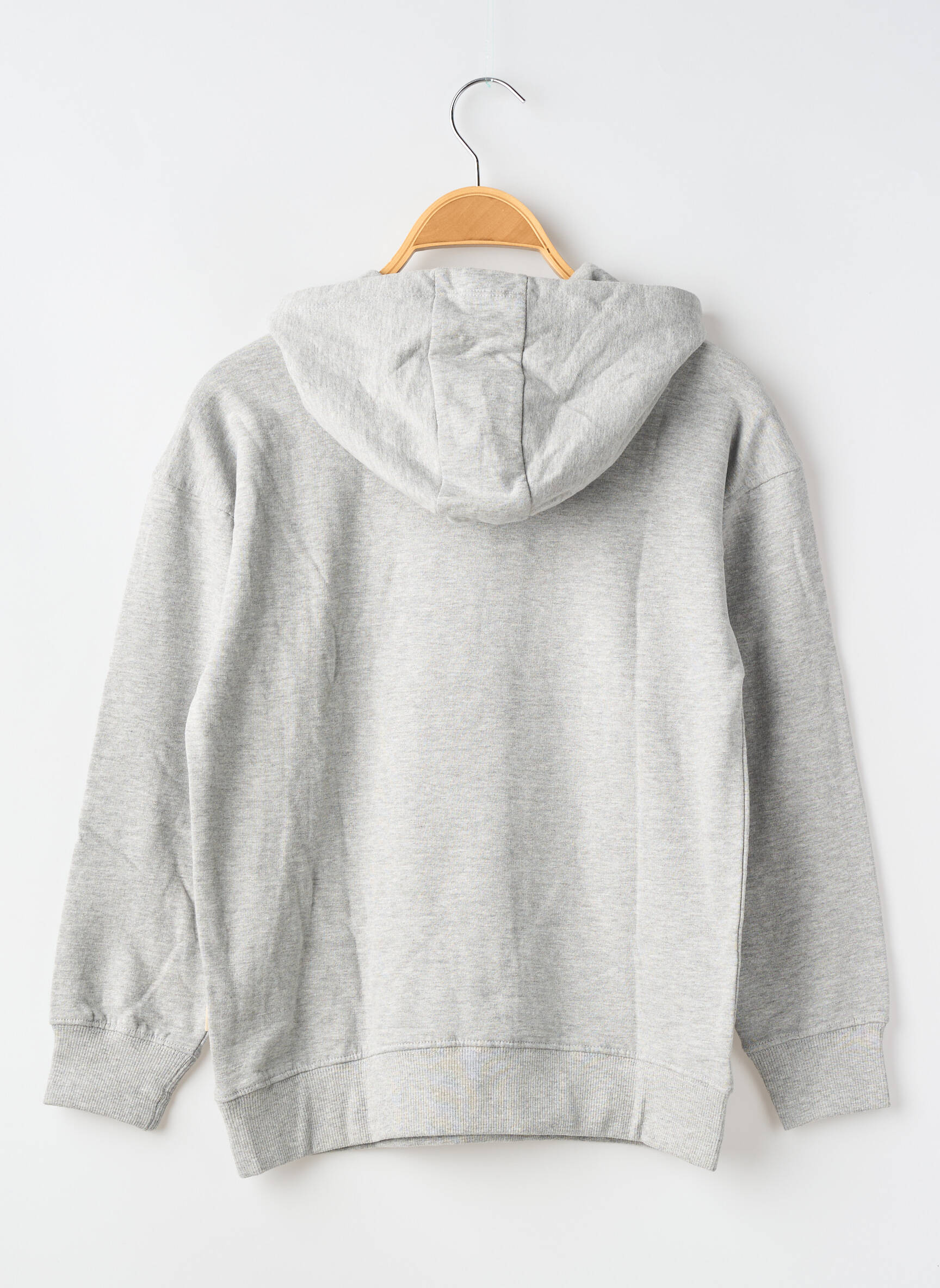 Sweat-shirt à capuche stretch manches longues gris GARCIA fille