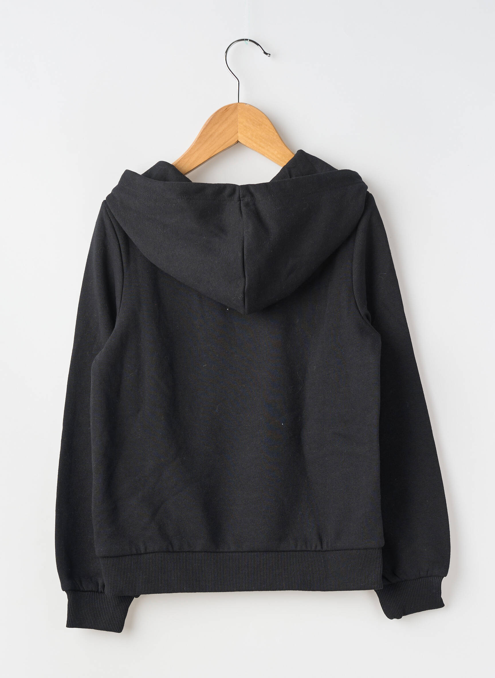 Sweat-shirt à capuche stretch manches longues noir ONLY fille