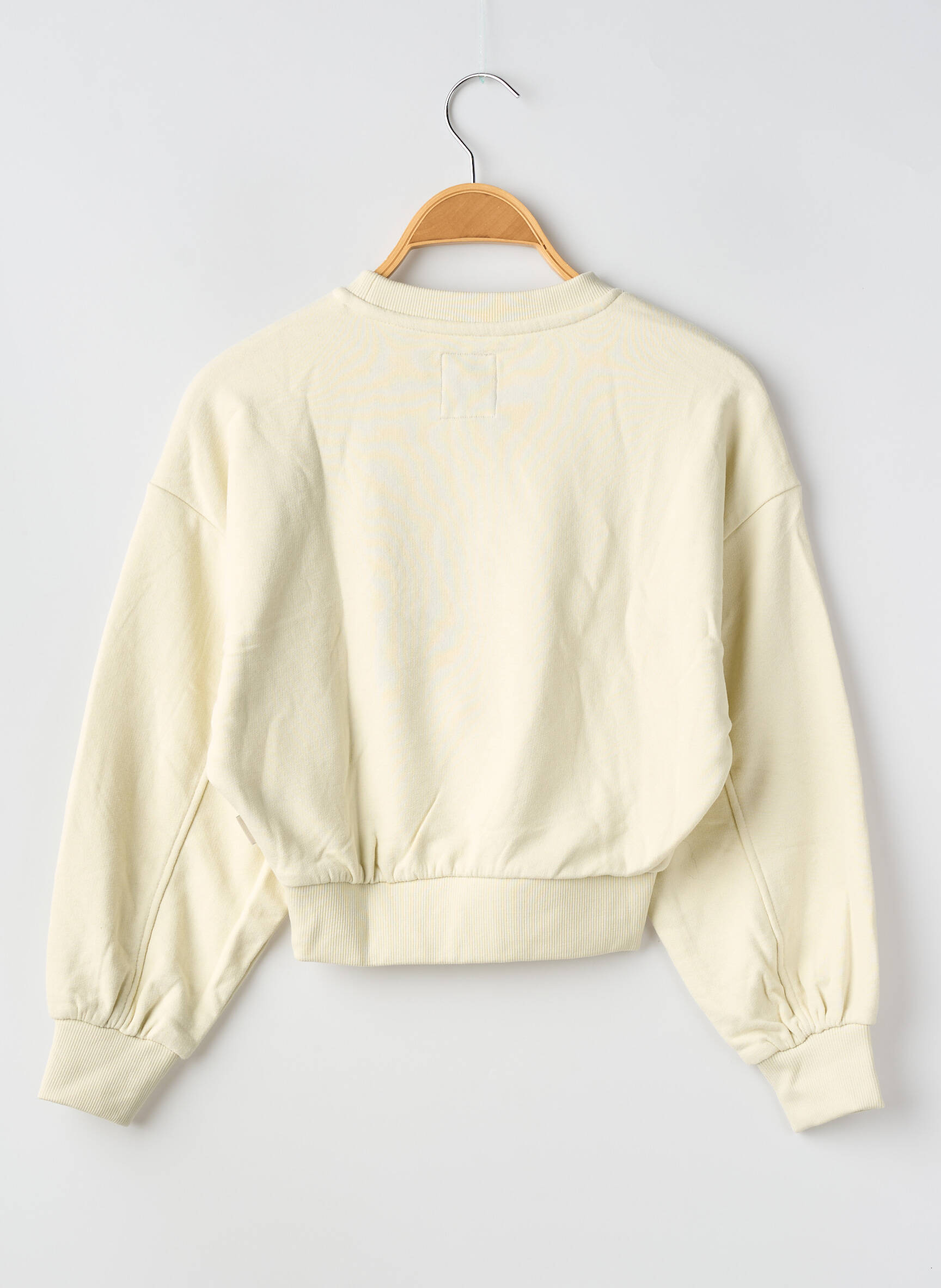 Sweat-shirt sérigraphie floquée manches longues beige GARCIA fille