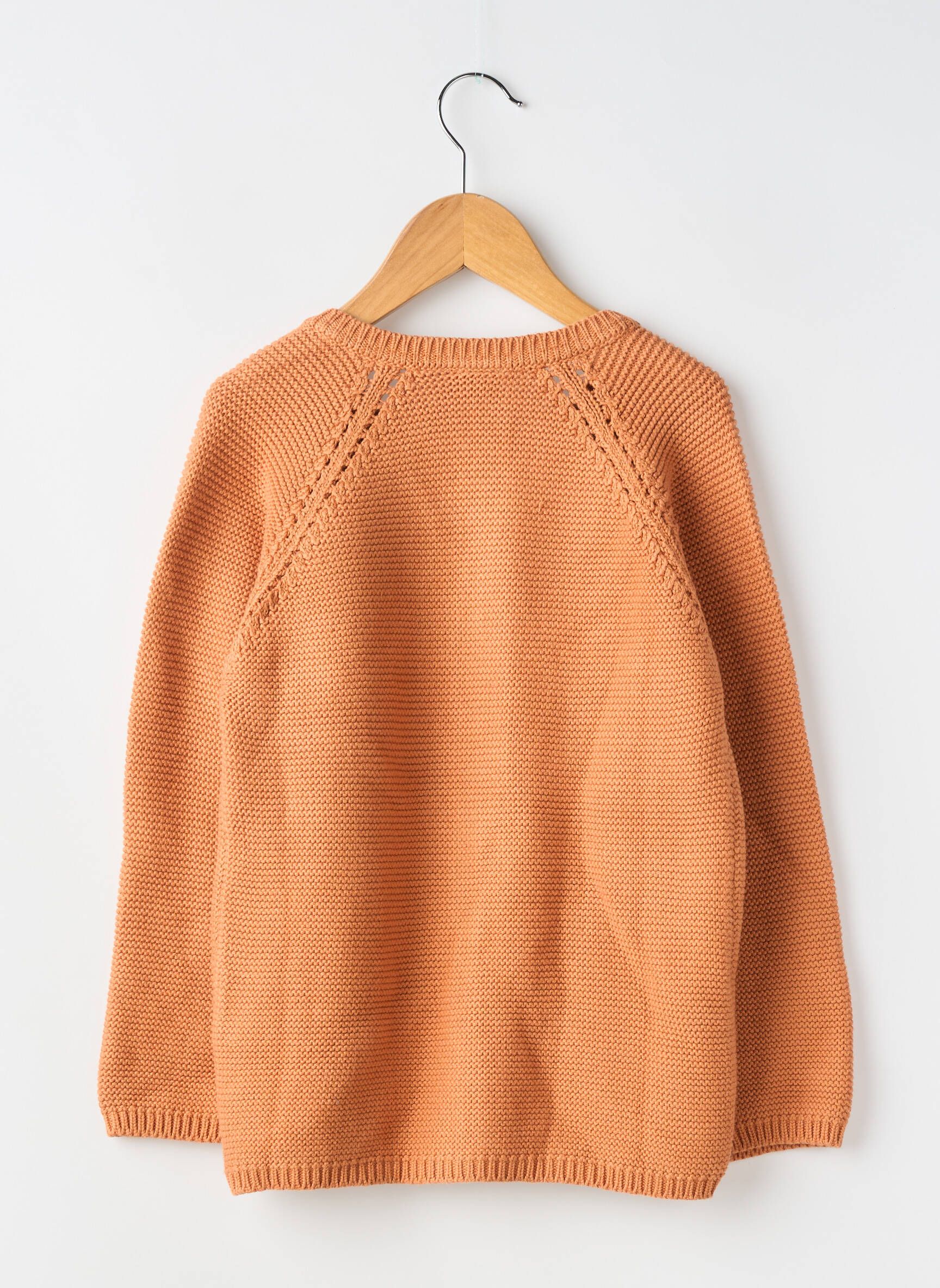 Gilet manches longues resserrée sur le bas orange LILILOTTE fille