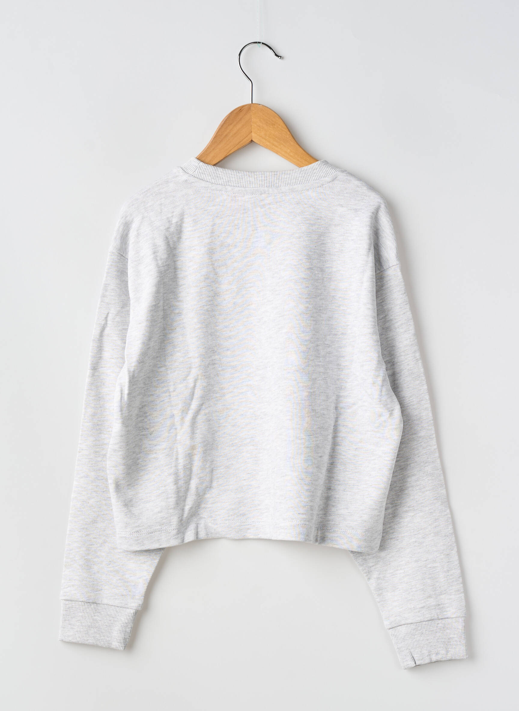 Sweat-shirt sérigraphie floquée manches longues gris VERO MODA fille