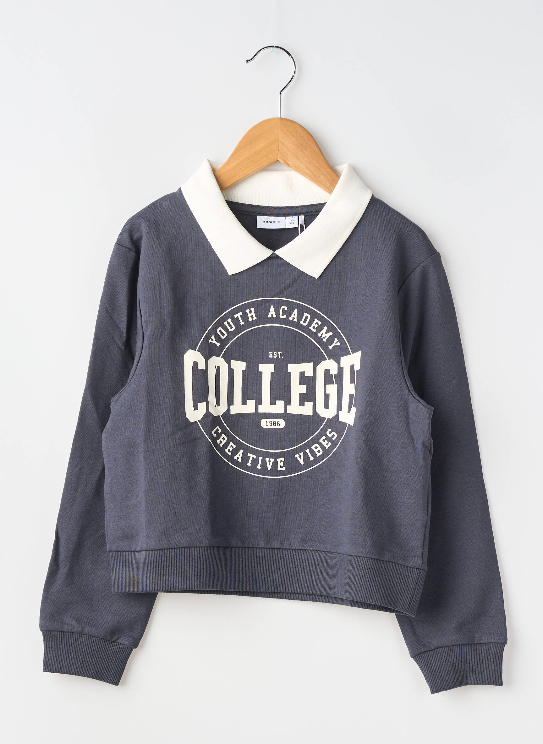 Sweat-shirt manches longues manches longues bleu NAME IT fille