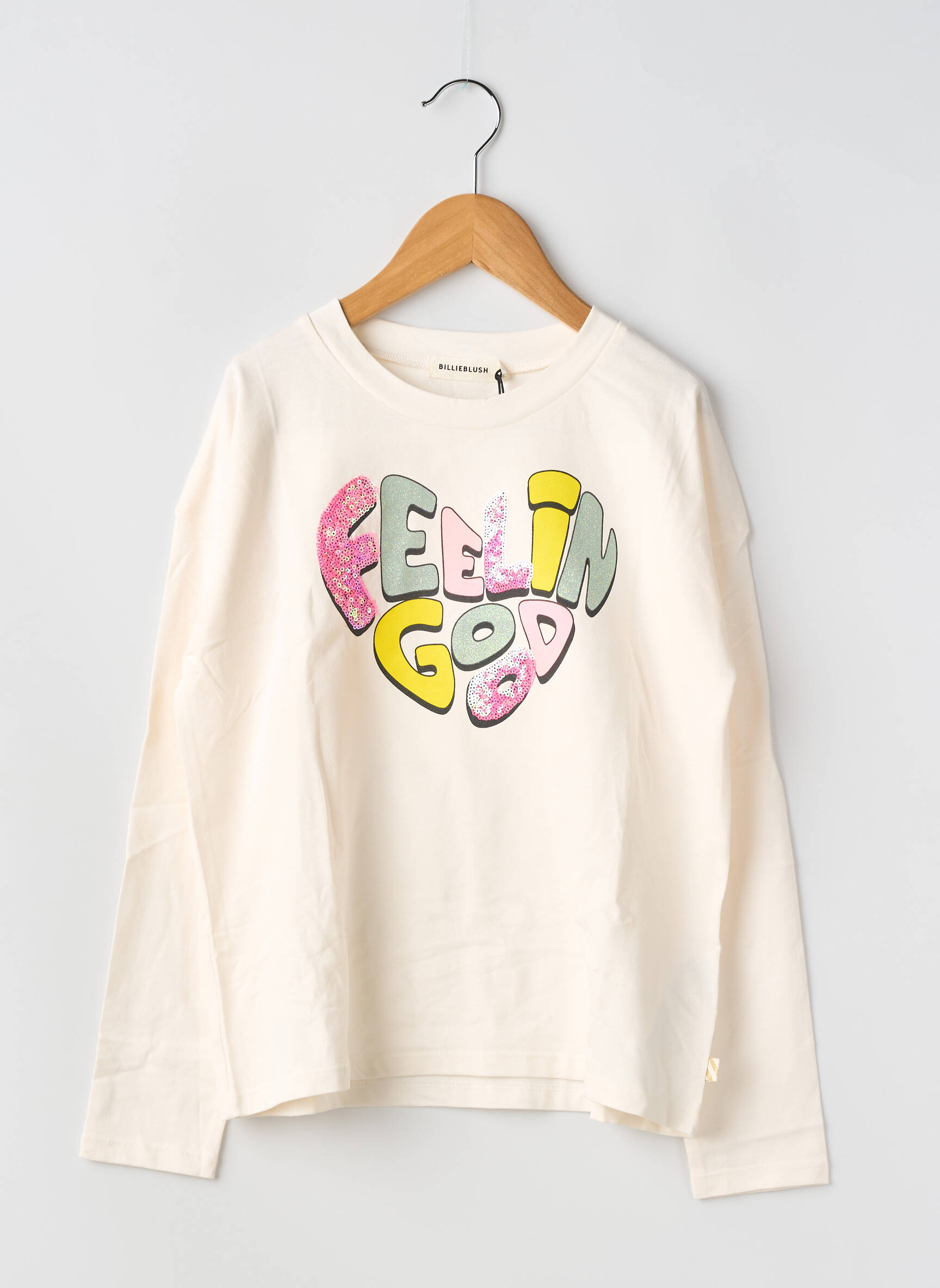 T-shirt stretch manches longues beige BILLIEBLUSH fille