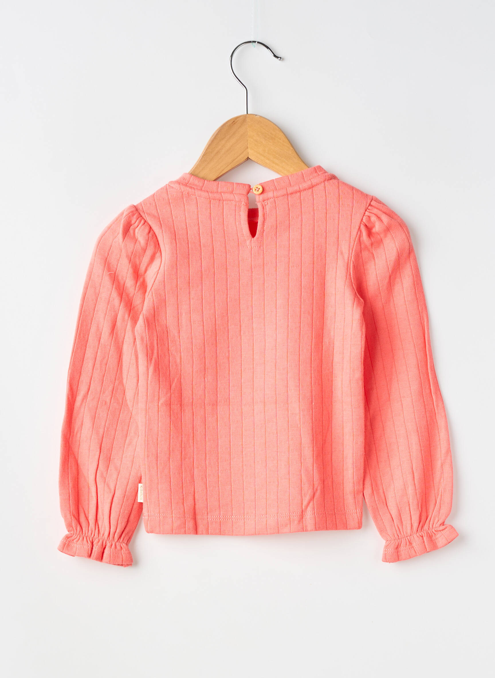 T-shirt coupe cintrée manches longues orange GARCIA fille