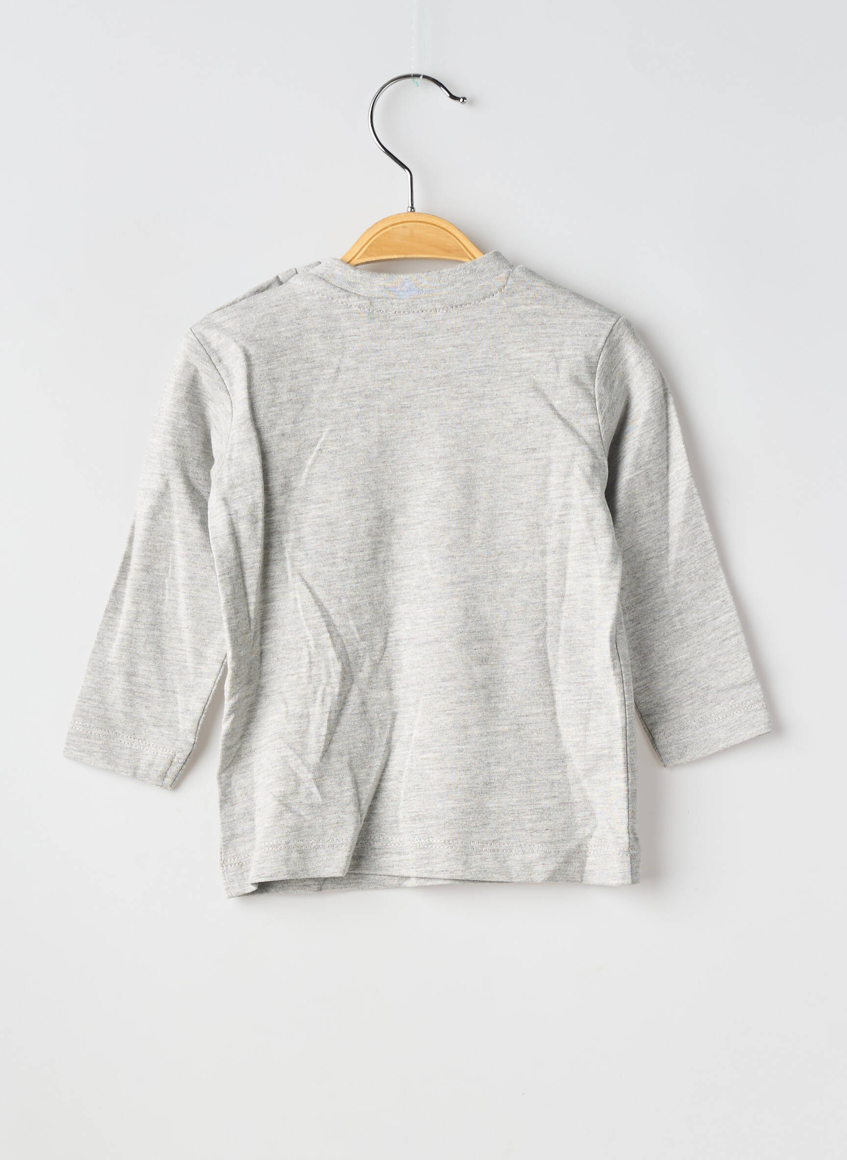T-shirt coupe cintrée manches longues gris IKKS fille