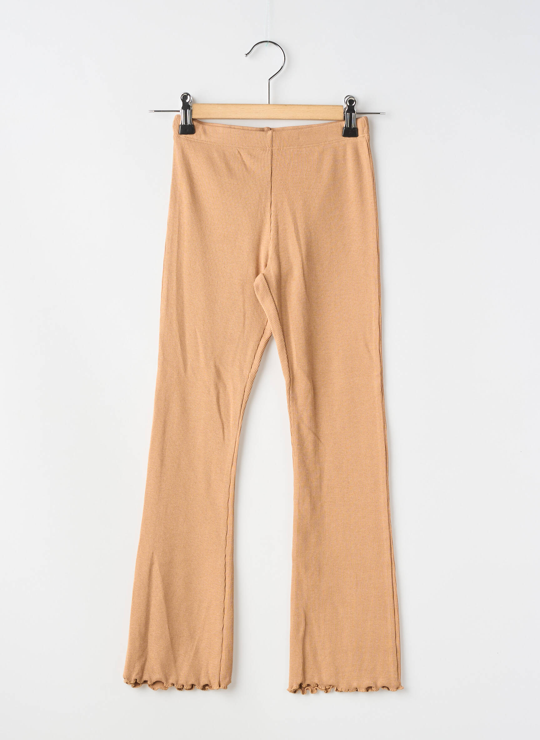 Pantalon flare stretch taille élastique beige MAYORAL fille