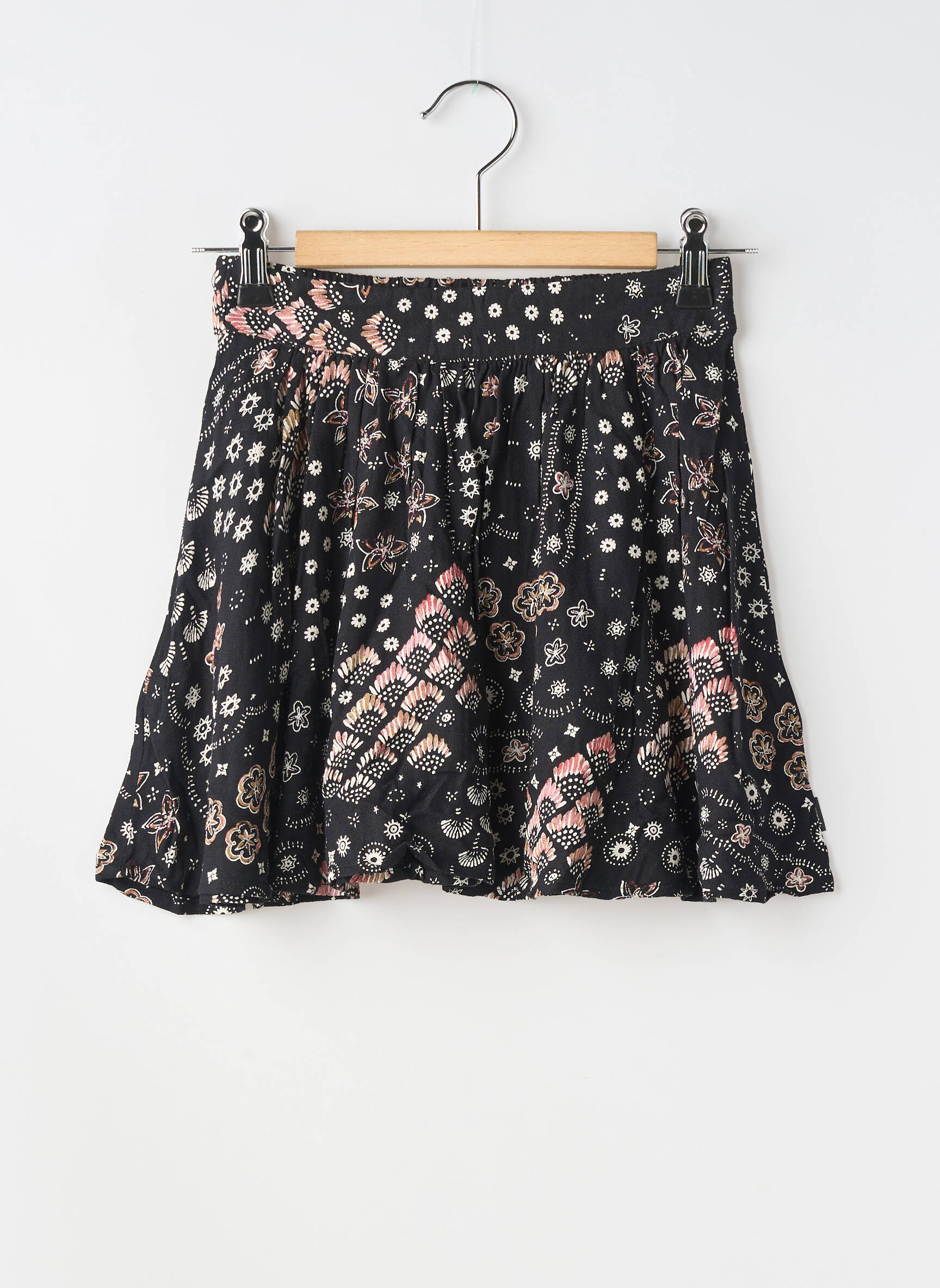 Jupe mi-longue taille normale noir GARCIA fille