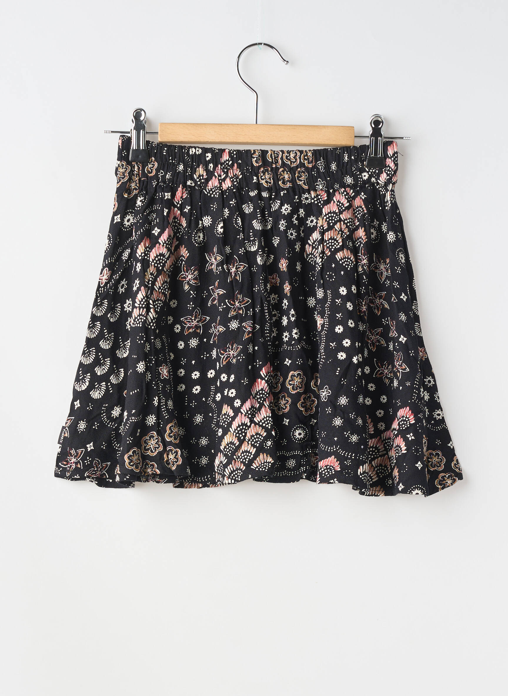 Jupe mi-longue taille normale noir GARCIA fille