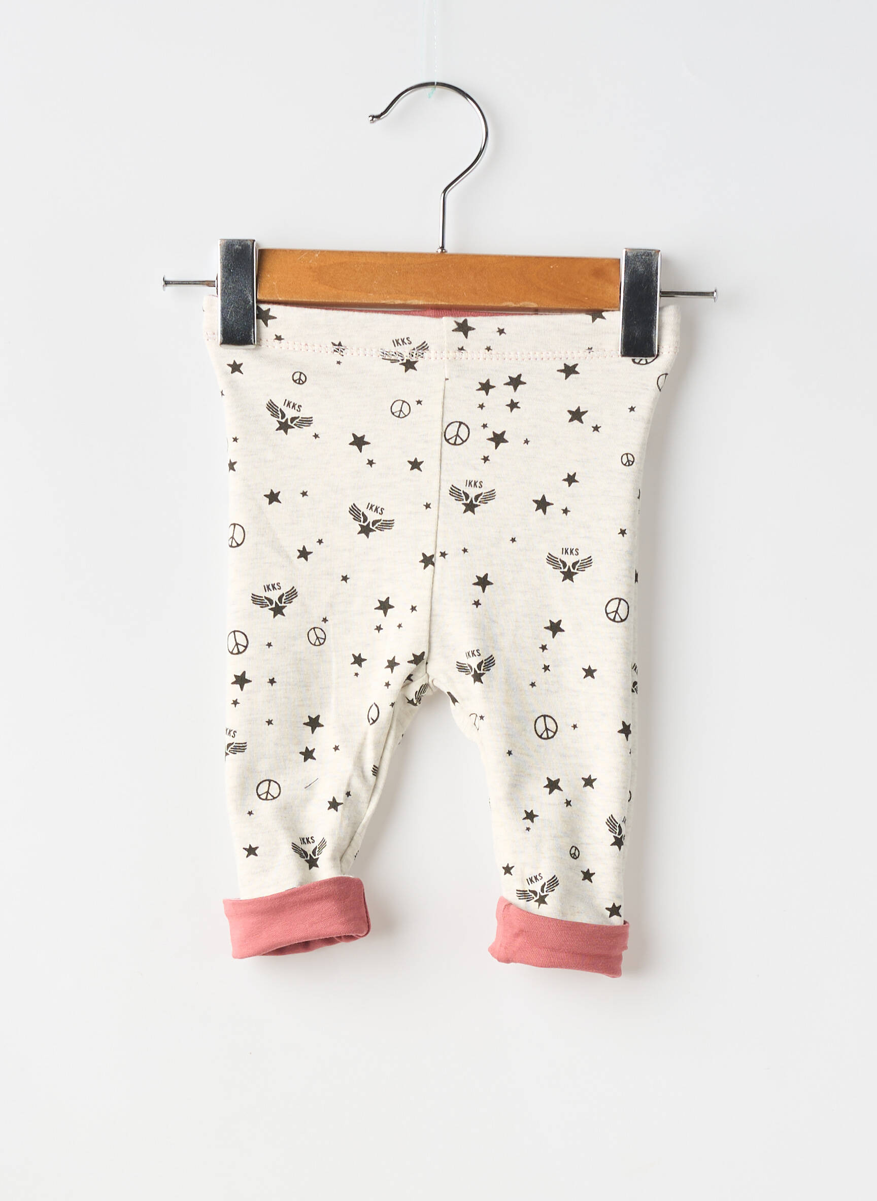 Legging stretch taille élastique rose IKKS fille