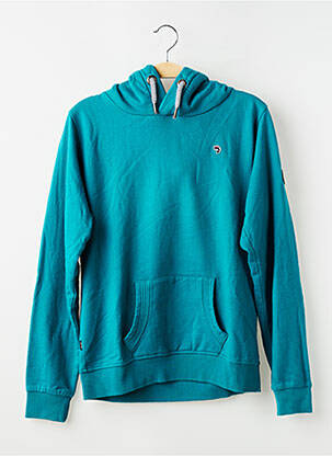 Sweat-shirt à capuche poches manches longues bleu J&JOY garçon