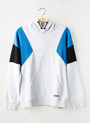 Sweat-shirt à capuche poches manches longues gris GARCIA garçon