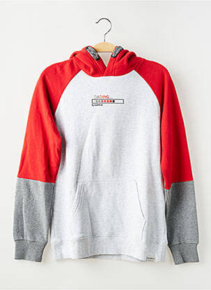 Sweat-shirt à capuche poches manches longues gris GARCIA garçon