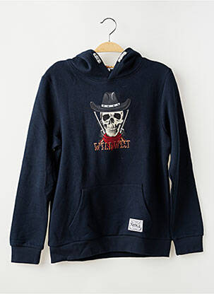 Sweat-shirt à capuche poches manches longues bleu NAME IT garçon