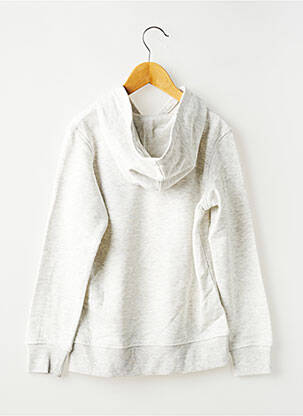 Sweat-shirt à capuche tissage molletoné manches longues gris JACK & JONES garçon