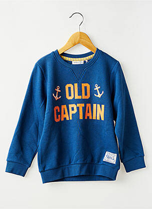 Sweat-shirt tissage molletoné manches longues bleu NAME IT garçon