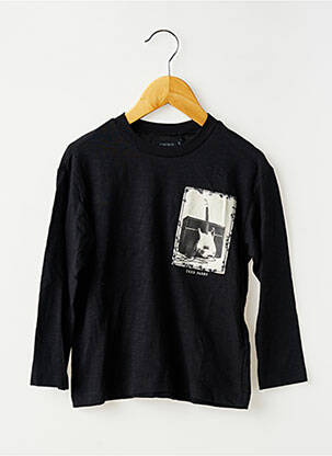 T-shirt manches longues manches longues noir IKKS garçon