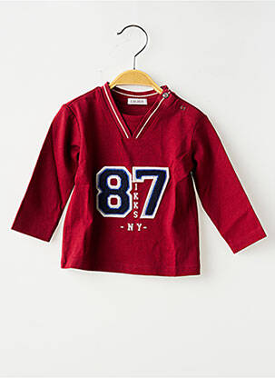 T-shirt manches longues manches longues rouge IKKS enfant