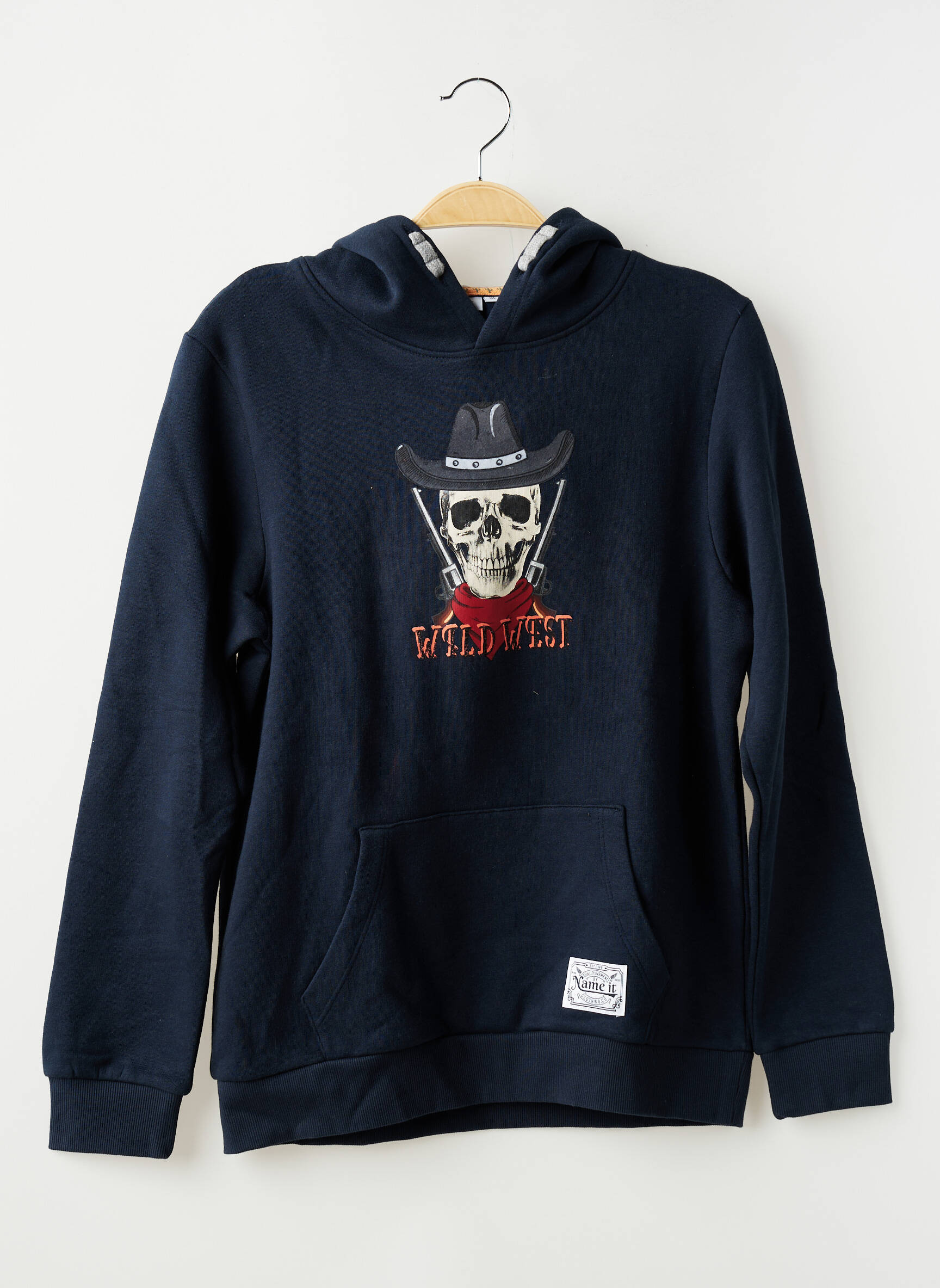 Sweat-shirt à capuche poches manches longues bleu NAME IT garçon