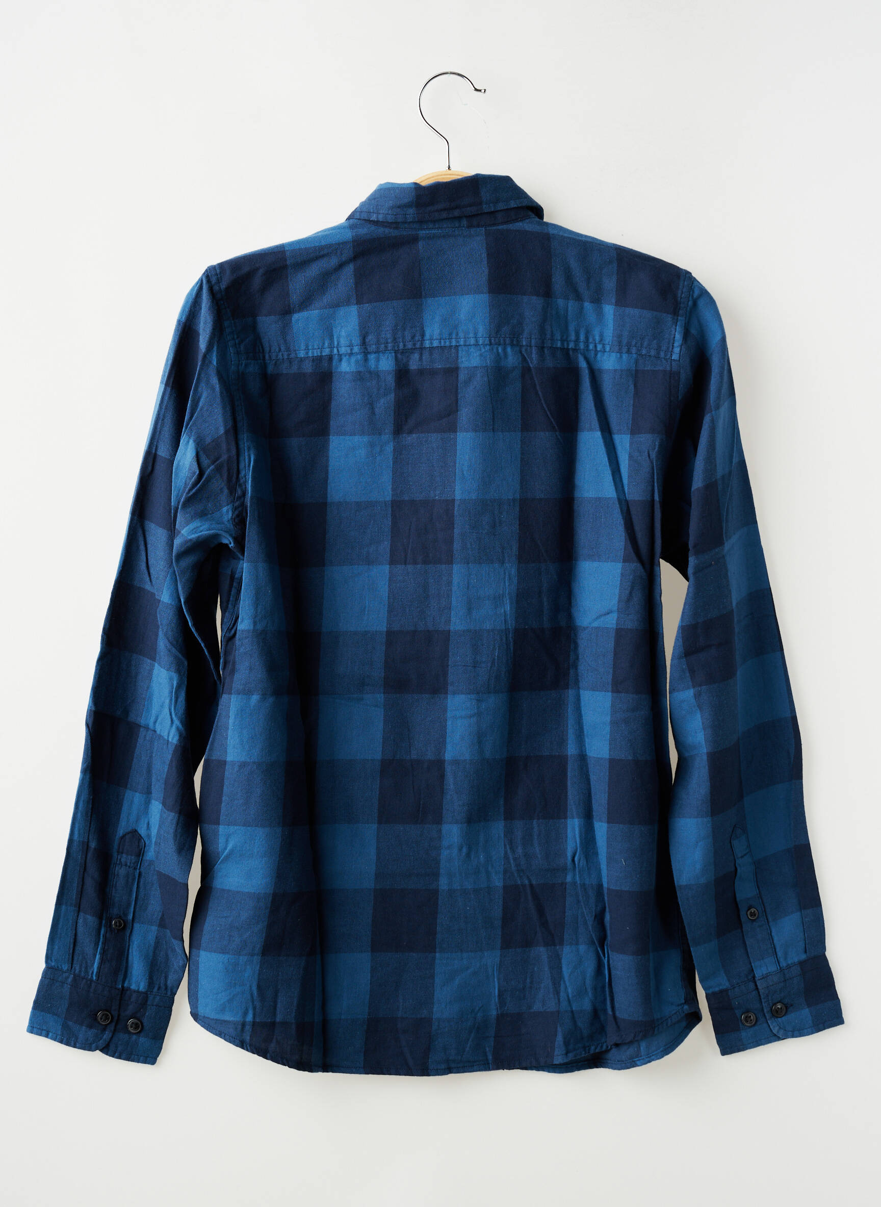 Chemise manches longues tissage popeline bleu JACK & JONES garçon