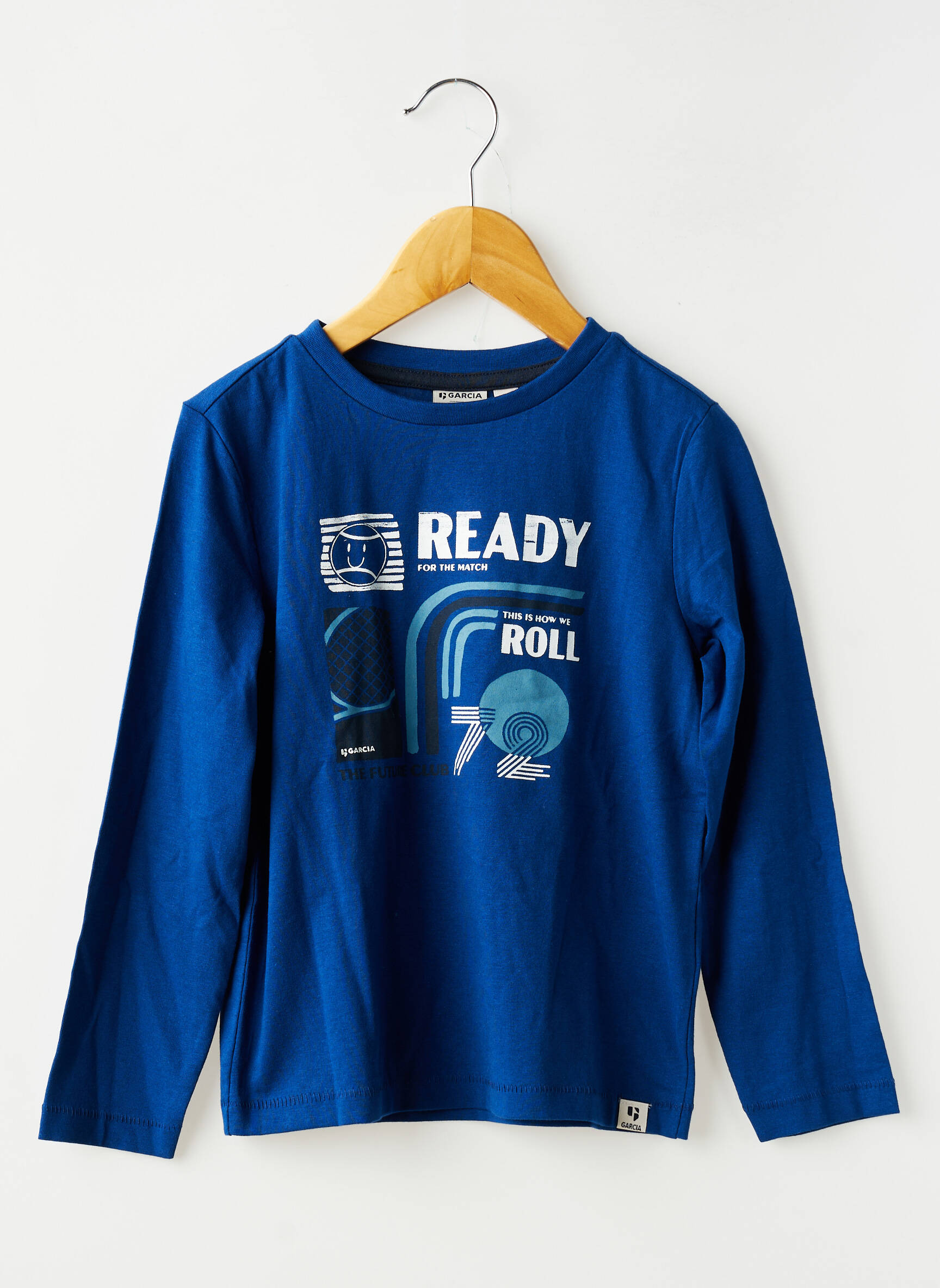 T-shirt manches longues manches longues bleu GARCIA garçon