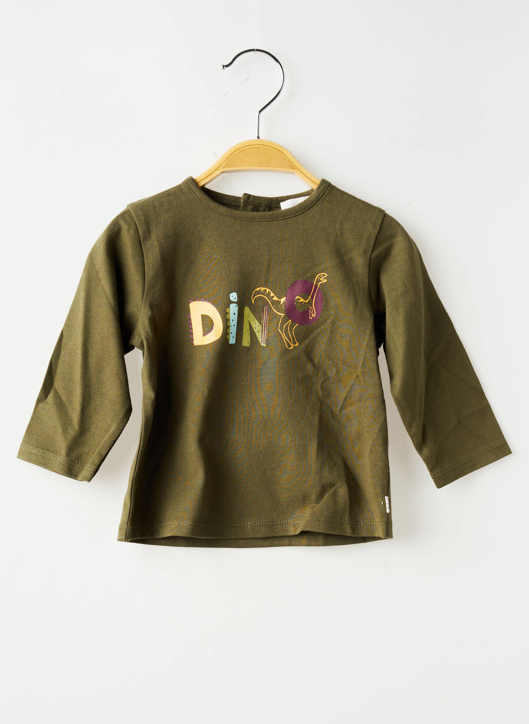 T-shirt manches longues manches longues vert CARREMENT BEAU garçon