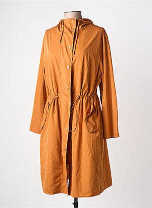 Imperméable poches a capuche orange YERSE femme