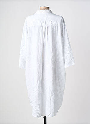 Robe mi-longue manches 3/4 manches 3/4 bleu CREAM femme