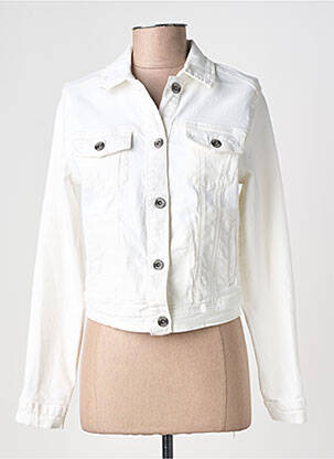 Veste casual poignets boutonnés avec fente beige CREAM femme