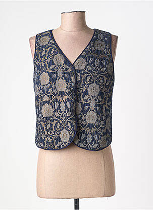 Gilet sans manche coupe cintrée bleu LE PETIT BAIGNEUR femme
