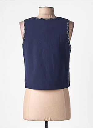Gilet sans manche coupe cintrée bleu LE PETIT BAIGNEUR femme
