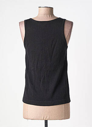 Gilet sans manche maille fine noir YERSE femme