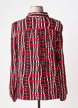 Chemisier tissage crêpe manches longues rouge LOLA ESPELETA femme