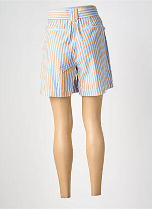 Short taille à pinces taille haute bleu YERSE femme