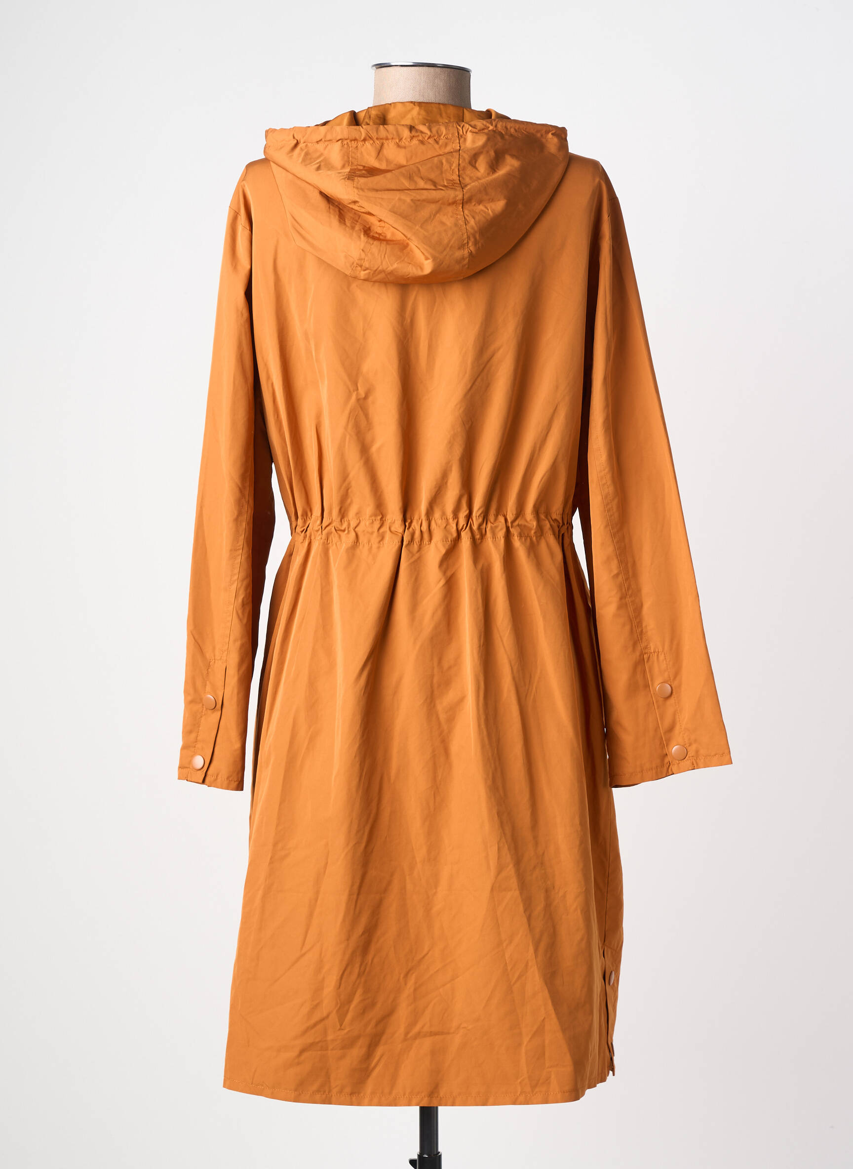 Imperméable poches a capuche orange YERSE femme